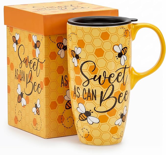 Topadorn 17oz Ceramic Travel Mug by Topadorn