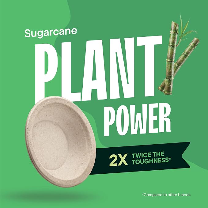 100% Compostable Paper Bowls - 12 oz Heavy Duty Soup Bowls | Eco-Friendly - Image 4