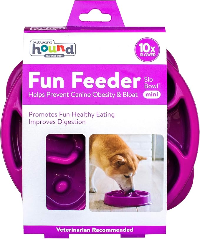Outward Hound Fun Feeder Slo Bowl – Medium 2‑Cup Capacity, Slow Feeding - Image 2