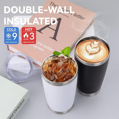 HASLE OUTFITTERS 20oz Stainless Steel Tumblers Bulk, Insulated Travel Cup - Image 4