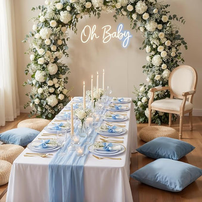 175PCS Blue Plates Disposable - Image 8
