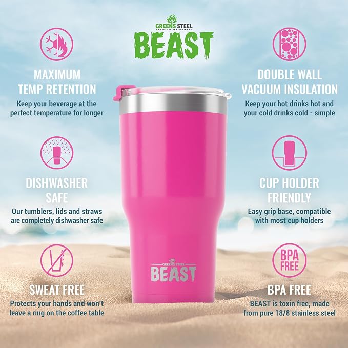 Beast 20 oz Tumbler Stainless Steel Vacuum Insulated Coffee Ice Cup Double Wall - Image 6