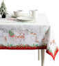 Maison d' Hermine Table Cloth Square Table 100% Cotton 54 x 54 Inches Fall Tablecloth Reusable Everyday Use for Thanksgiving Christmas Decorations Dining Farmhouse Party (Christmas Tradition)