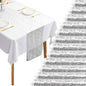12 Packs 12 X 108 Inch Silver Sequin Table Runner Glitter Dining Table Runner by Fivenl