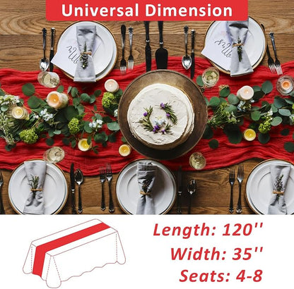 Cheesecloth Table Runner, 120 Inch 10 FT, 35x120 Inches Boho Rustic Cheesecloth - Image 3