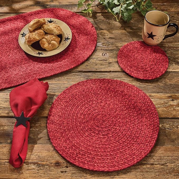 Park Designs Paprika Spice Bin Table Runner 15" x 36", Braided | Cotton | - Image 3