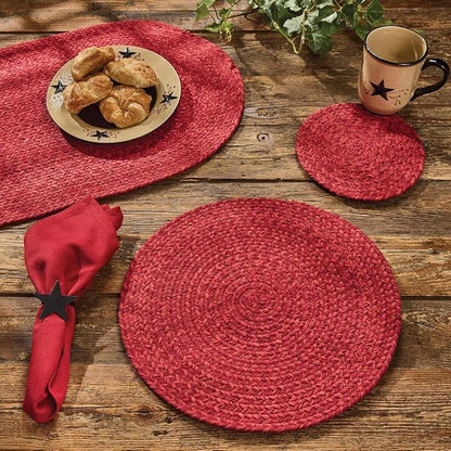 Park Designs Paprika Spice Bin Table Runner 15" x 36", Braided | Cotton | - Image 3