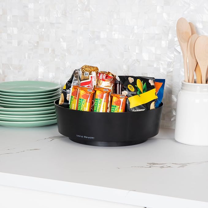 Mind Reader Snack Carousel, Countertop Organizer, Snack Tray, Condiment Holder - Image 2