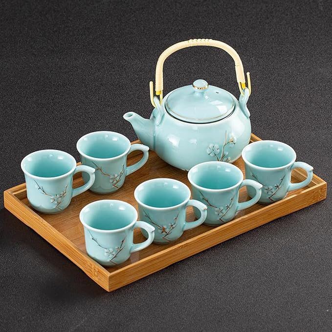 KEYDUACU Japanese Porcelain Gongfu Tea Set, Chinese Asian Style - Image 2