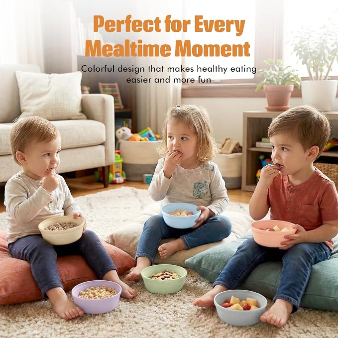 MASTERCOOK Plastic Bowls Set of 6 – 15oz Multipurpose Deep Plates Salad and - Image 7