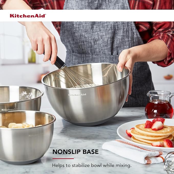 KitchenAid Stainless Steel Mixing Bowls - Image 4