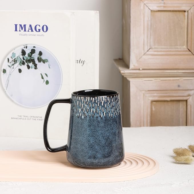 Large Ceramics Coffee Mugs, 24 OZ, Large Handle Design, Extra Large Tea and - Image 4
