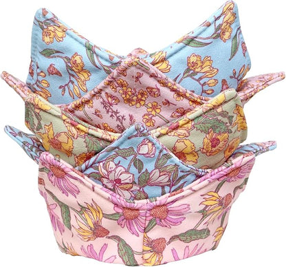 Cotton Microwavable Bowl Cozy, Microwave-Safe Hot Bowl Holders, Soup bowl Cozy by ROGITU