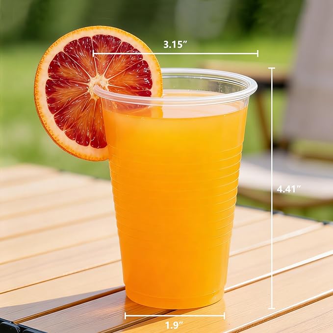 TashiBox 12 oz clear plastic cups - Image 3