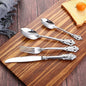 Silverware Set 18/10 Stainless Steel Flatware Sets Palace Style 56 Piece Delicate Cutlery Set for 14 Durable Home Kitchen Wedding Tableware Utensil Include Knifes Teaspoons Forks and Spoons