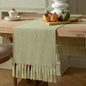 Sage Green Table Runners 60 Inches Long, Burlap Linen Style Rustic Farmhouse by ZEEMARTONLINE
