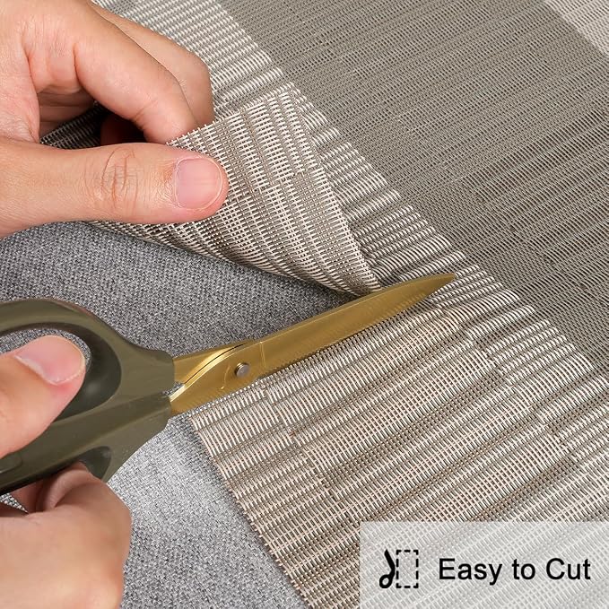 Table Runner 53 Inches Long, Vinyl Woven Farmhouse Table Runners | Washable - Image 5