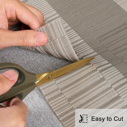Table Runner 53 Inches Long, Vinyl Woven Farmhouse Table Runners | Washable - Image 5