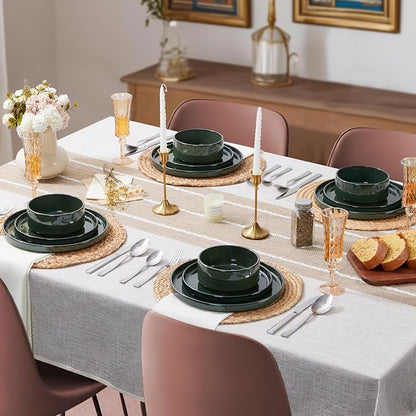 LIANYU Dinnerware Dishes Sets for 8, 24 Piece Plates and Bowls Dishware | - Image 8