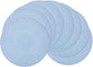SHACOS Round Braided Placemats Set of 8 Washable 15 inch Round Non Slip Table by SHACOS