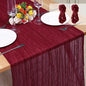 2 Pack Cheesecloth Table Runner 10Ft Christmas Gauze Boho Table Runners by Home