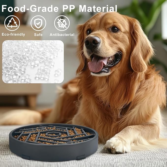 TOBYTO Slow Feeder Dog Bowls Large Medium Breed, Anti-Choking Slow Eating Dog - Image 2