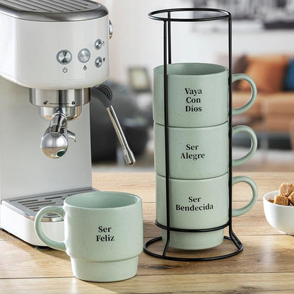 Signature Housewares Stackable Coffee Mug Tower Set - Image 5