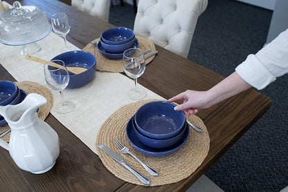 Elanze Designs Bistro Glossy Ceramic 7 inch Dinnerware Bowls Set of 4 - Image 6