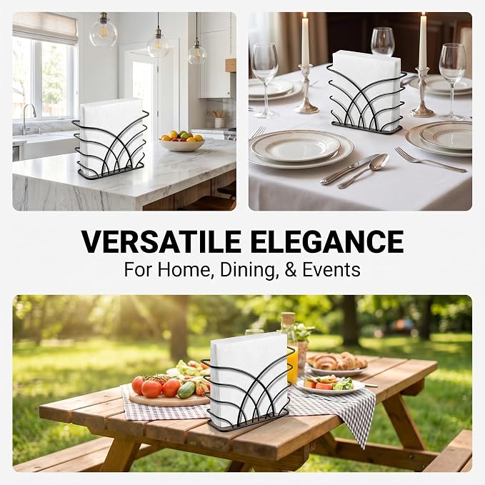 Napkin Holder for Table, Lunch Napkins & Table Decor - Image 2
