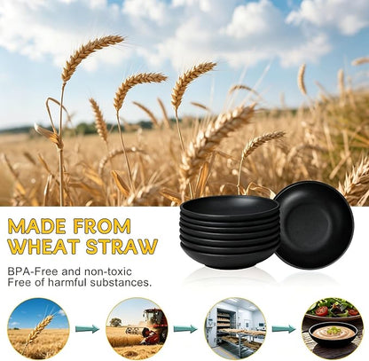 PYRMONT Unbreakable Soy Sauce Bowls Wheat Straw Dipping Bowls 2 Oz Small - Image 3