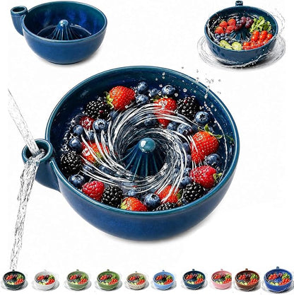 2026 Upgrade Self Spinning Berry Washing Bowl | Berry Bowl by Unknown