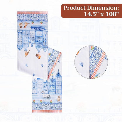 Maison d' Hermine Table Runner 100% Cotton 14.50" x 108" | Table Runners 108 - Image 7