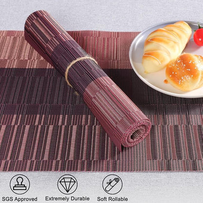 Table Runner 71 Inches Long, Vinyl Woven Farmhouse Table Runners | Washable - Image 2