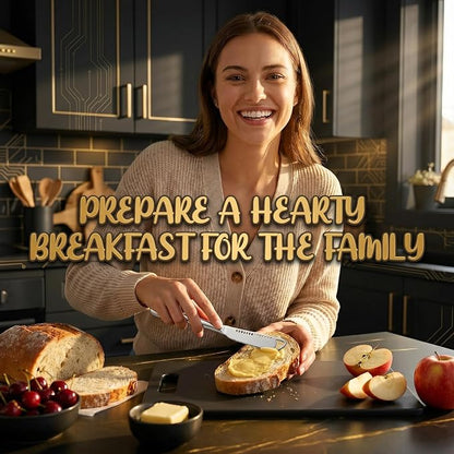 2 Pack Stainless Steel Butter Knife Set - 3 in 1 Butter Spreader Knife - Image 4