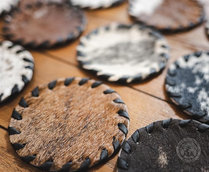 Natural Cowhide Coaster - Image 5