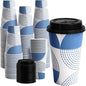 16 oz Disposable Paper Coffee Cups by VPACKDUO