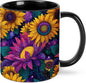 Sunflower Coffee Mug 11 Ounce Mugs Ceramic Tea Cup Drinking Water Cups | Novelty by FyLybois