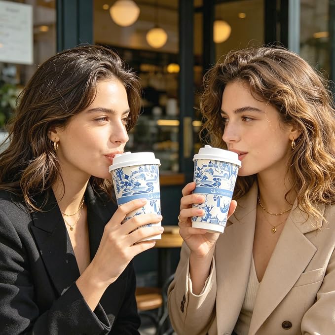 Disposable paper coffee cups | Hot & Cold Beverage, Thickened Leak-Proof - Image 8