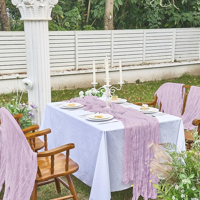 IVAPUPU Purple Table Runner 120 Inch - Image 7