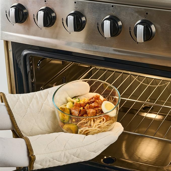 10-Piece Glass Food Storage Containers Set | 2-Cup & 6.5-Cup, Leakproof | - Image 5