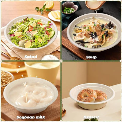 150 Pack 32oz Large Disposable Paper Bowls - Image 3