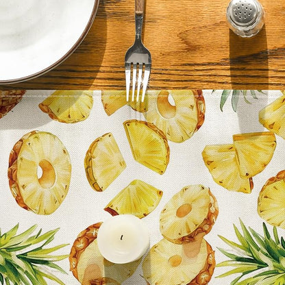 Artoid Mode Pineapple Fruit Spring Summer Table Runner, Seasonal Kitchen Dining - Image 7