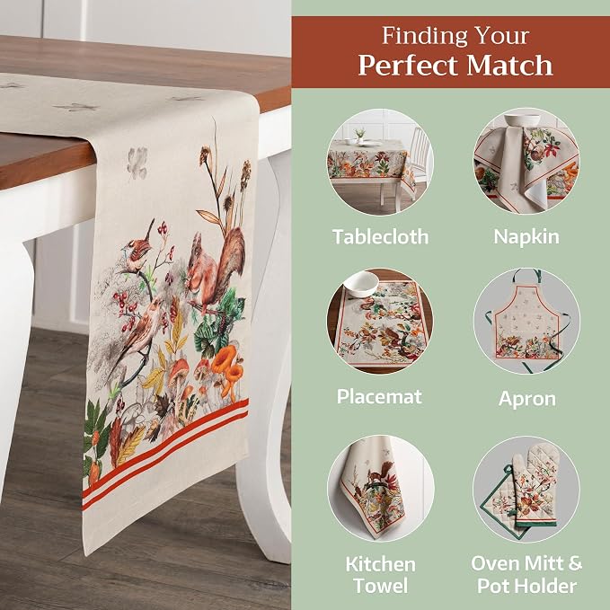 Maison d' Hermine Table Runner 100% Cotton 14.50" x 72" | Table Runners 72 - Image 6
