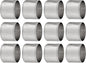 ALPHA Living HOME Silver Napkin Rings Set of 12 Premium, 100% Metal by ALPHALivingHOME