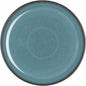 Denby - Azure Coupe Medium Plate - 8.25in Single Dinner, Lunch, Salad Plates For Everyday Use - Blue Ceramic Stoneware Tableware - Dishwasher & Microwave Safe - Scratch & Chip Resistant