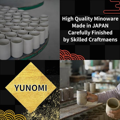 Japanese Tea Cups Sushi-Yunomi Mino Ware - Image 6