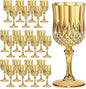7OZ Plastic Wine Glasses, Reusable Vintage Goblets Unbreakable Drinking Glasses by Unknown