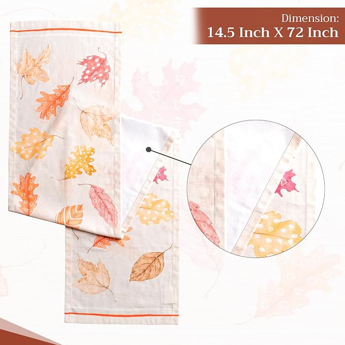 Maison d' Hermine Table Runner 100% Cotton 14.50" x 72" | Table Runners 72 - Image 4