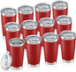 20oz Tumbler Bulk with Lid Stainless Steel Tumblers, 12 Pack | Leak Proof Lid by Unknown