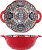 2 Pack Boho Ceramic Serving Bowls by XKXKKE